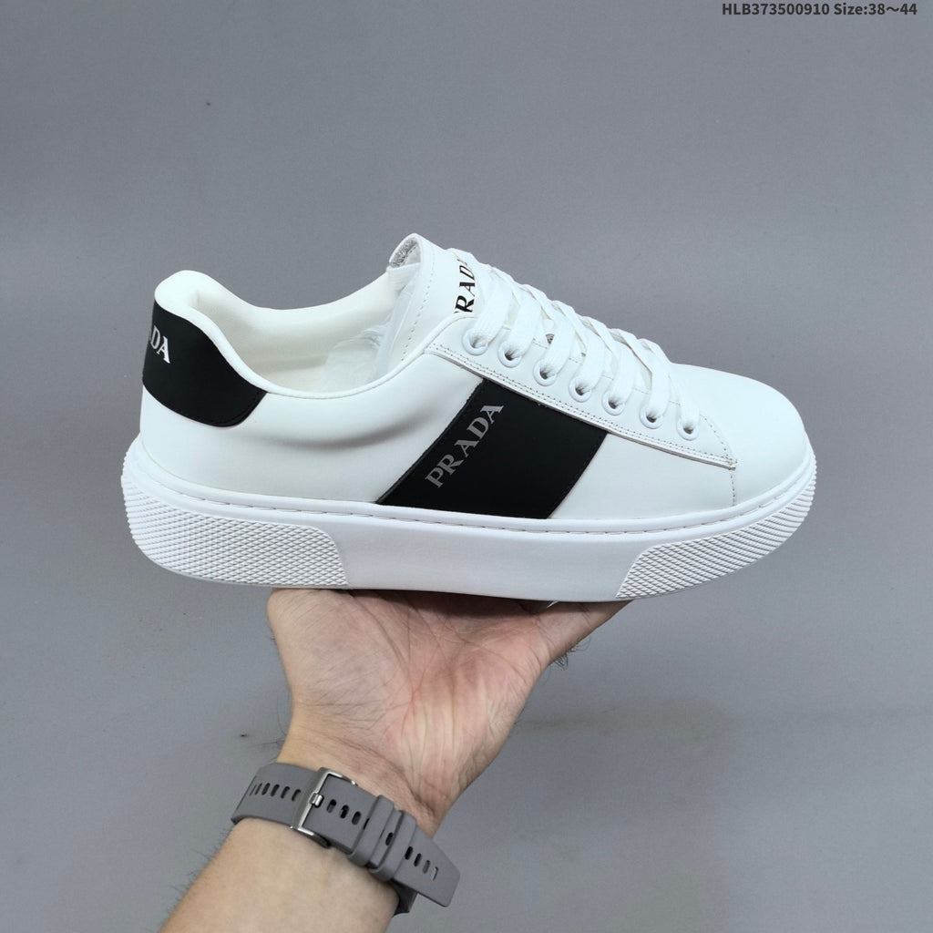 Men's Prada Cloudbust Thunder Low-Top Sneakers, White - product image from the listing.