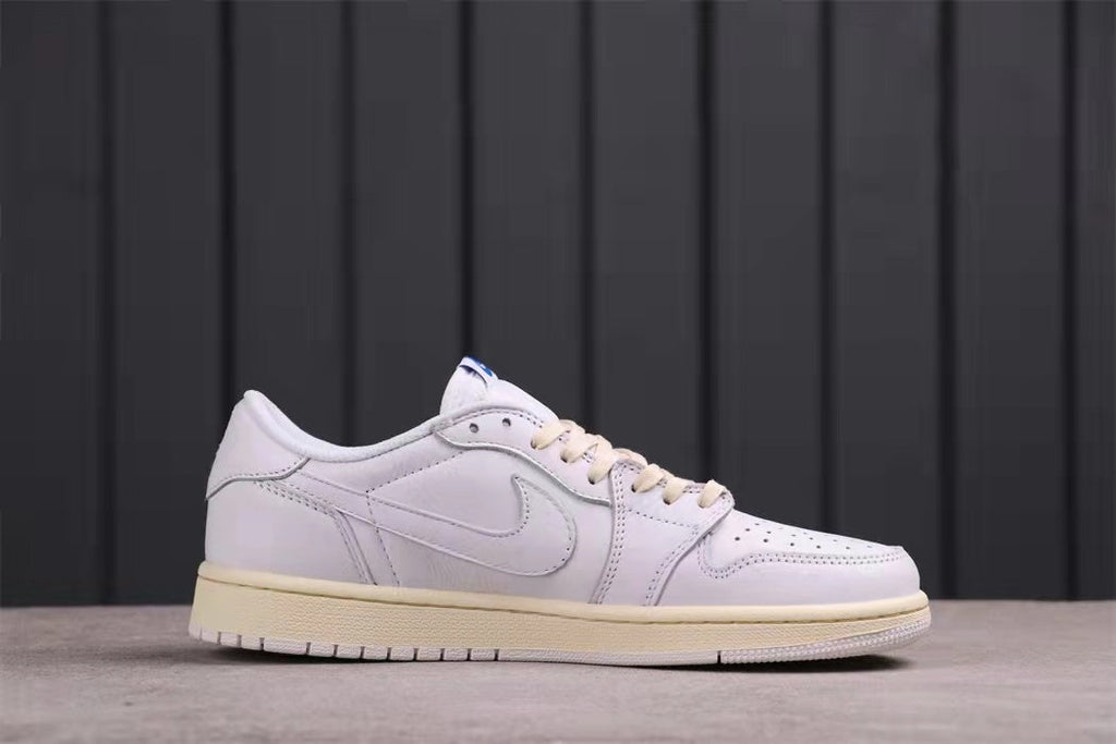 Jordan Travis Scott Air Jordan 1 Low in White Blue DM3277-100 - product image from the listing.