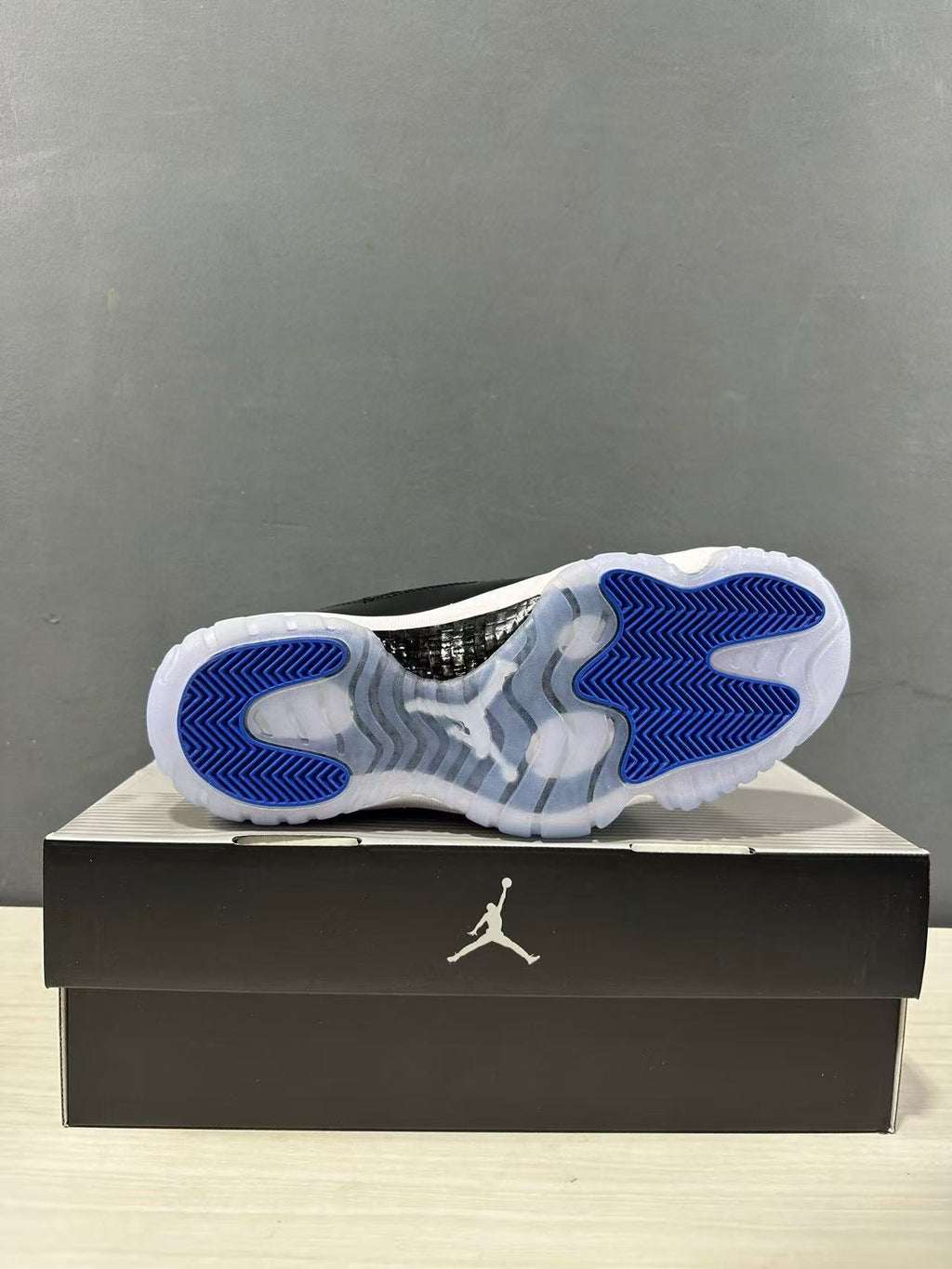 Air Jordan 11 Retro High Sneakers Black Blue CT8012-900 - product image from the listing.