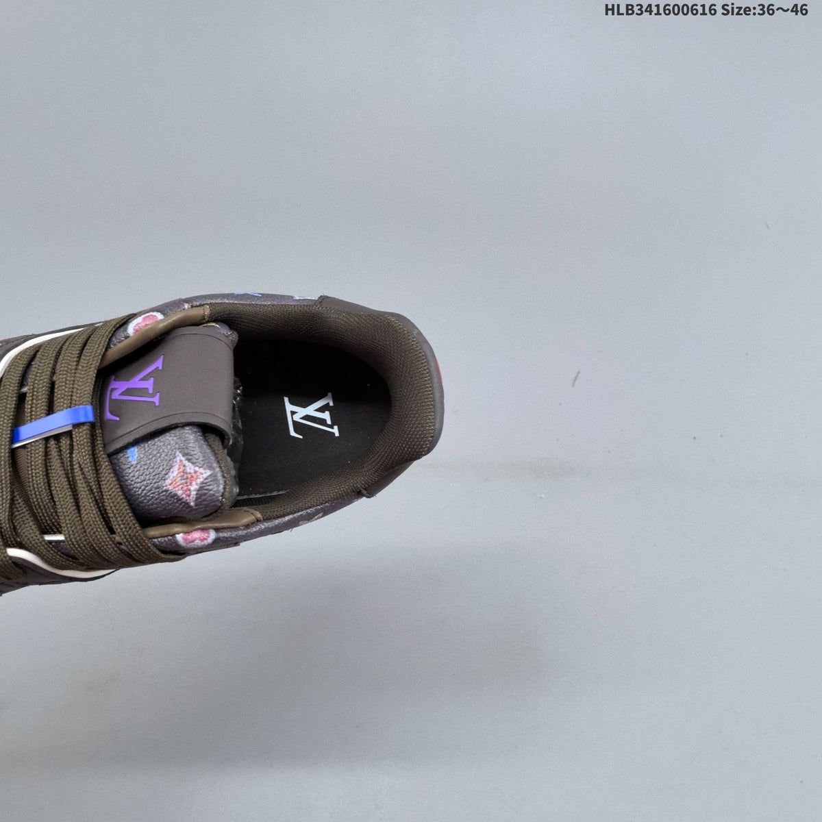 Louis Vuitton Trainer Trainers in Brown Monogram Print - product image from the listing.