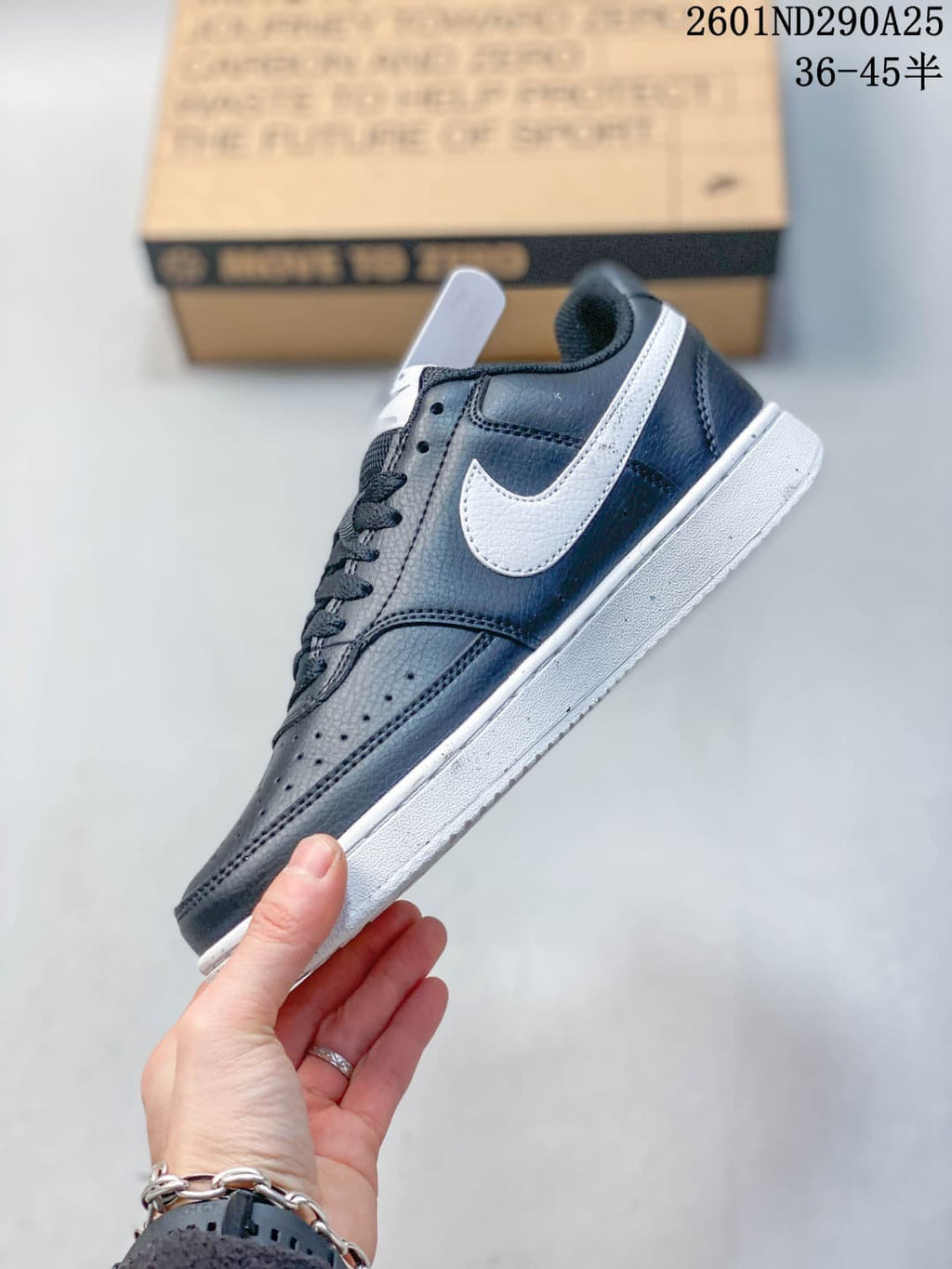Nike Court Vision Low Sneakers in Navy White 2601ND290A25 - product image from the listing.