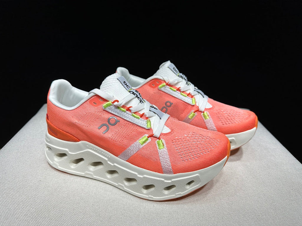 On Cloud Eclipse Running Shoes in Flame and in Ivory - product image from the listing.