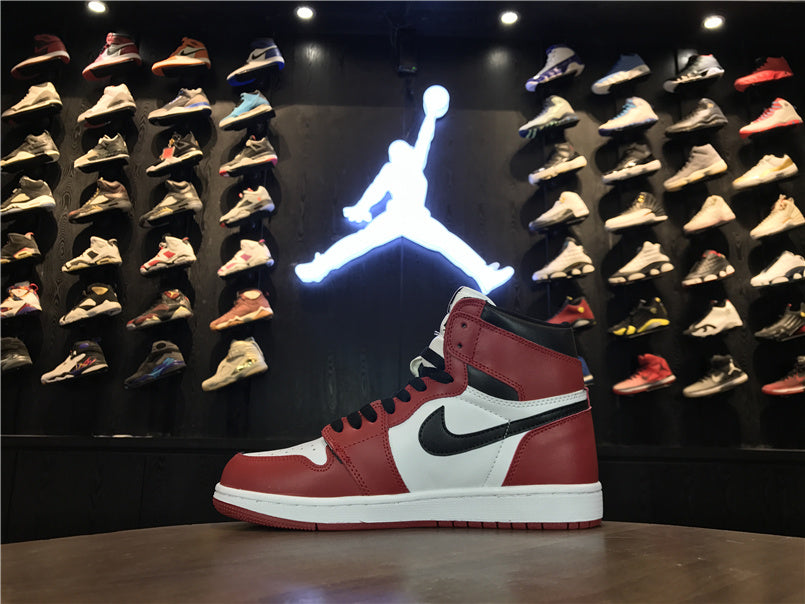 Air Jordan 1 High OG Sneakers in Black, Red and White - product image from the listing.