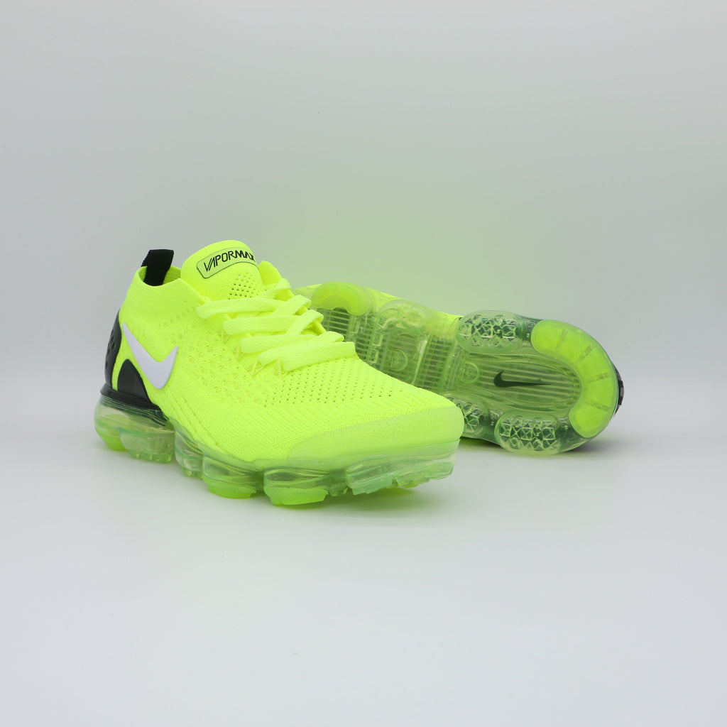 Nike Air VaporMax 2018 Neon Sneakers in Green Black 942842-7009 - product image from the listing.