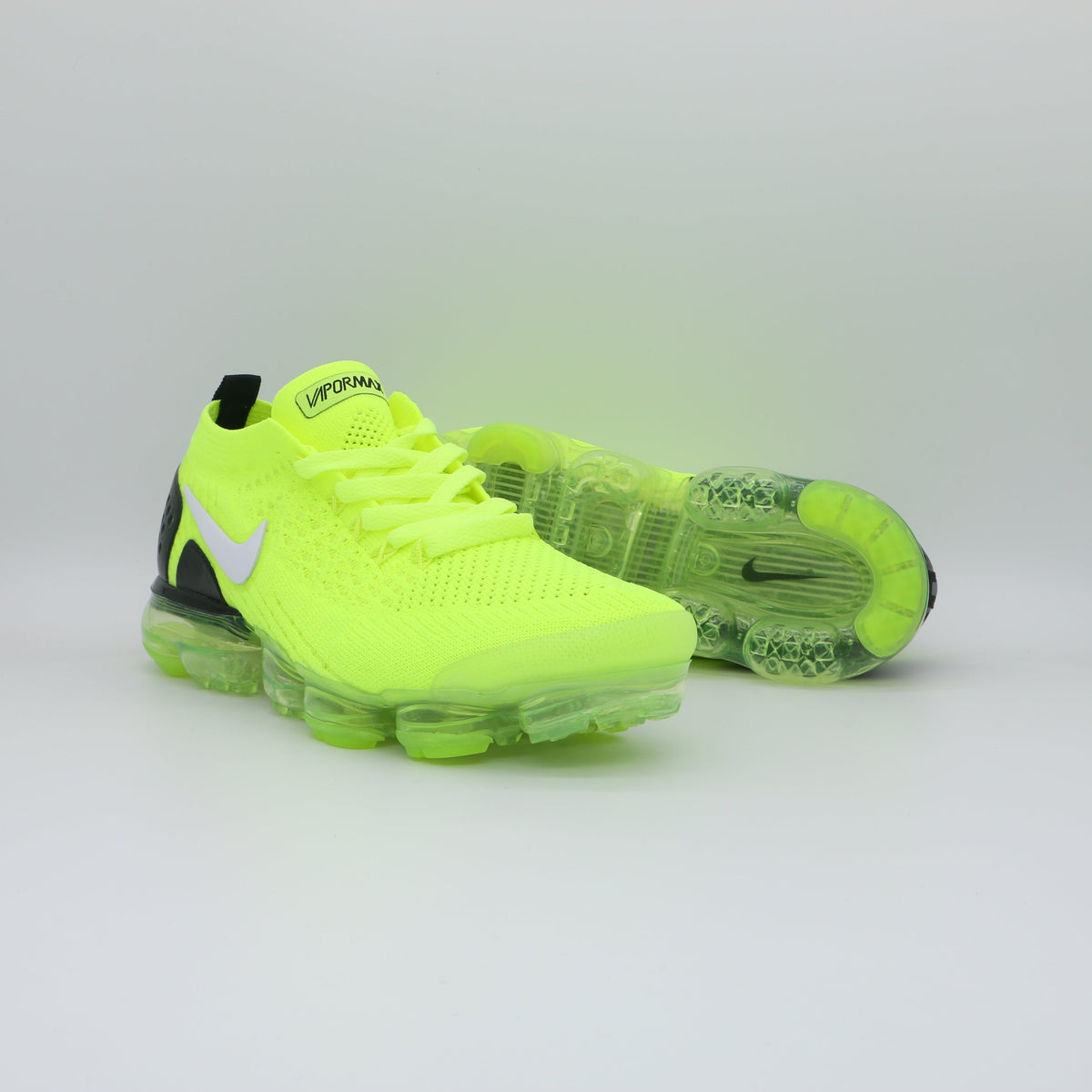 Nike Air VaporMax 2018 Neon Sneakers in Green Black 942842-7009 - product image from the listing.