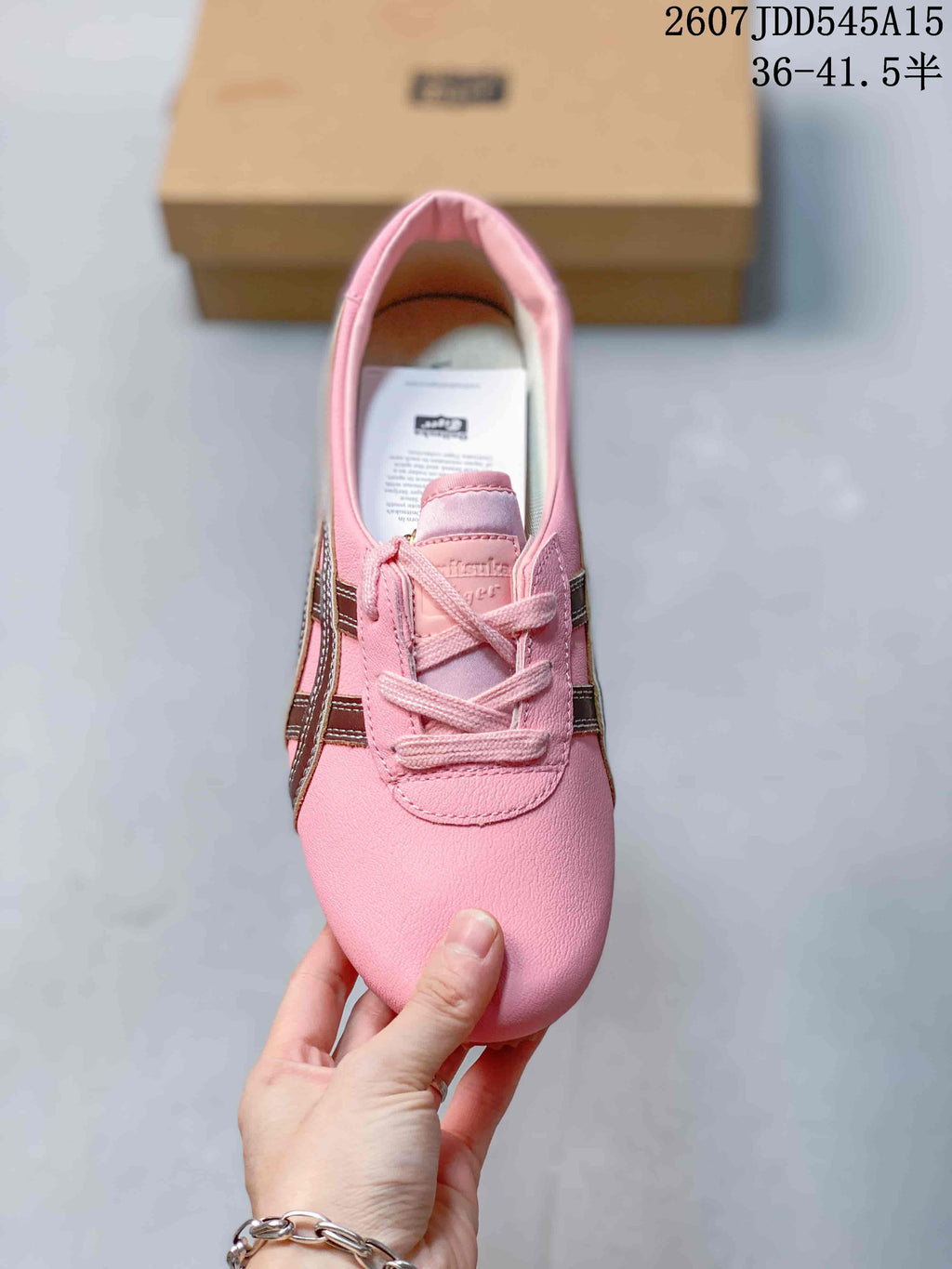 Versace x Onitsuka Tiger Tai-Chi Sakura Sneakers in Pink - product image from the listing.