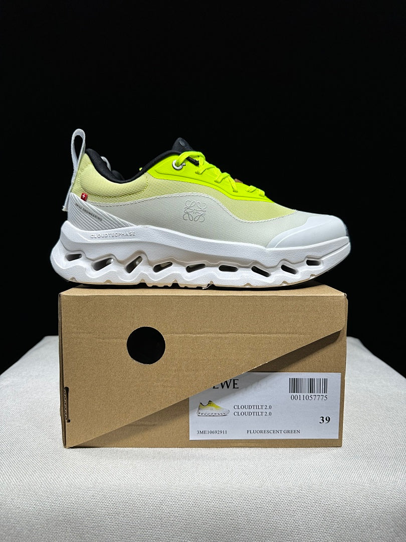 On Running Cloudtilt 2.0 Sneakers in Fluorescent in Green - product image from the listing.