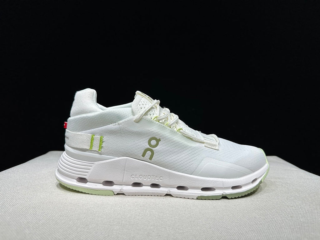 On Cloudnova 2 Trainers in White and Sage - product image from the listing.
