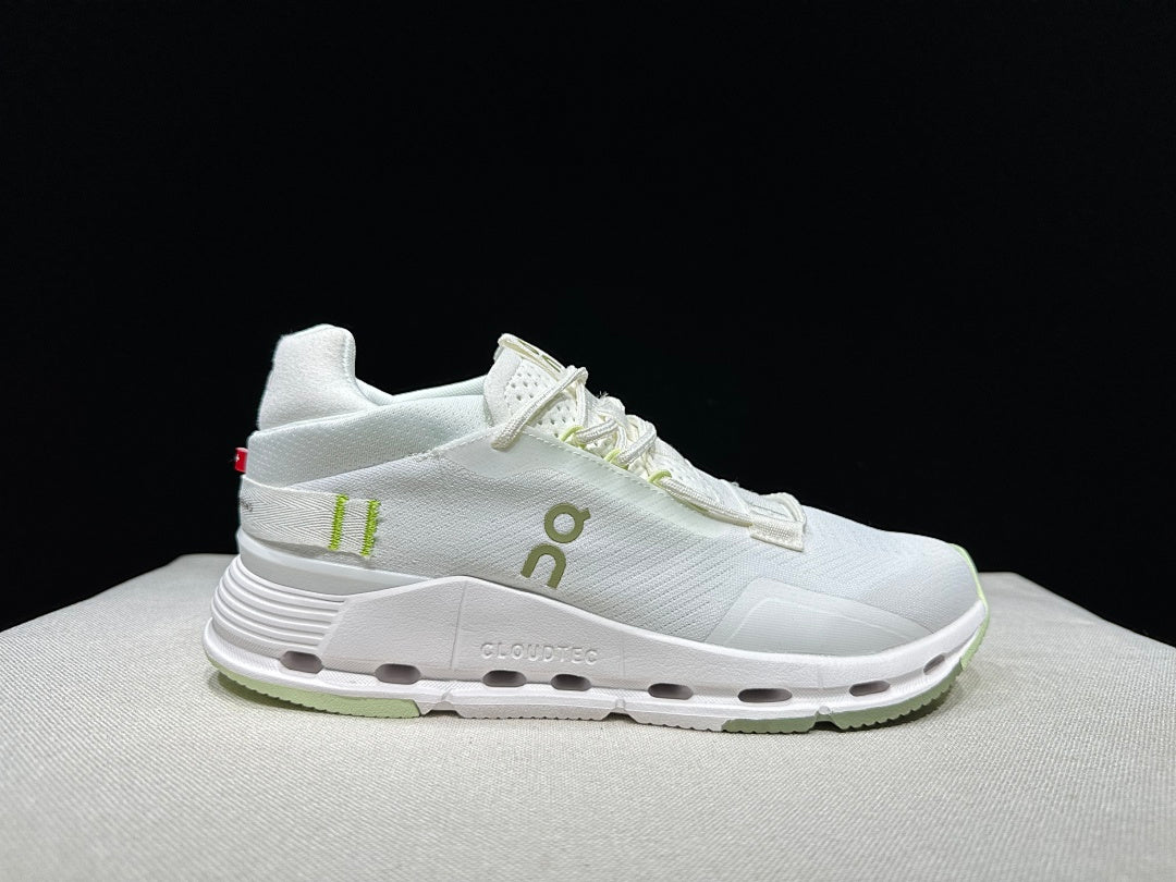 On Cloudnova 2 Trainers in White and Sage - product image from the listing.