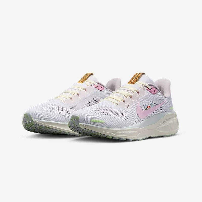 Nike Pegasus 41 Shoes for Running, White and Pink, IB8882-161 - product image from the listing.