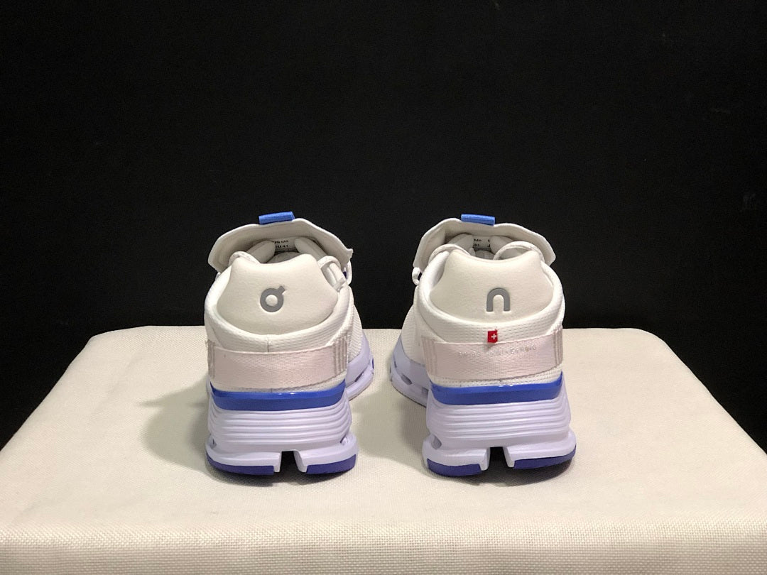 On Cloudnova 1 Sneakers, in White and Blue - product image from the listing.