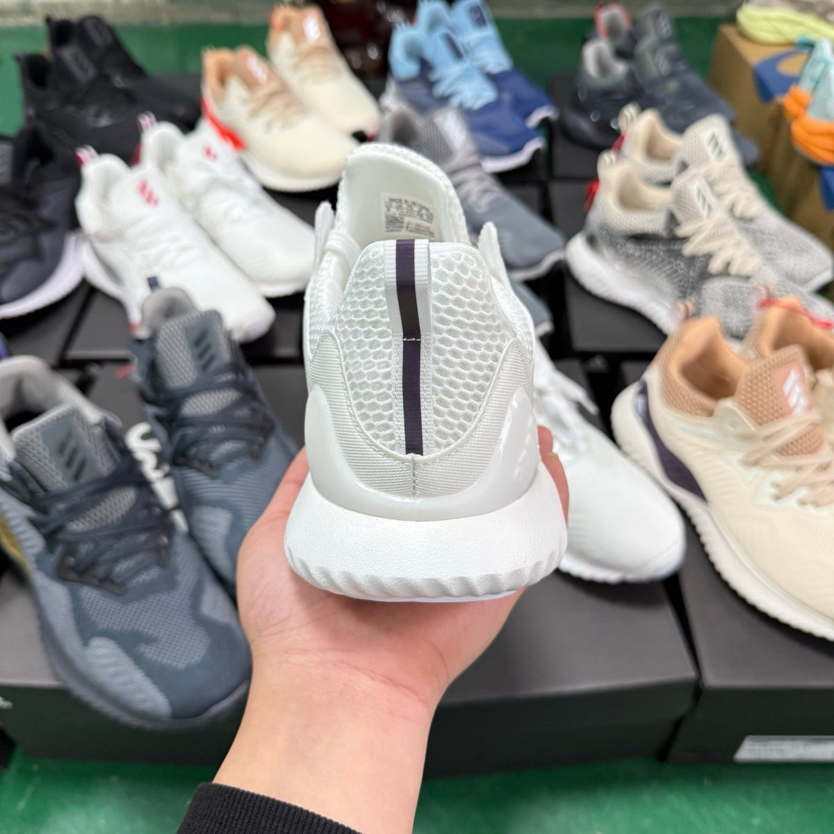 adidas Alphabounce HPC AMS M Sneakers in White DB1125 - product image from the listing.