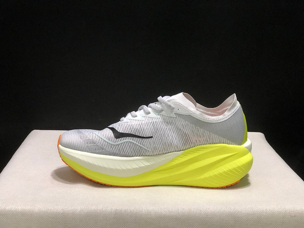 HOKA Mach X 2 Running Shoes, Gray and Neon in Yellow - product image from the listing.