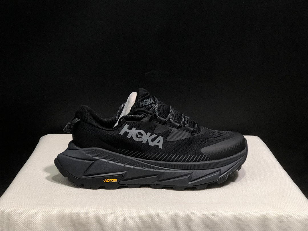 HOKA Skyline Float X Black Trail Trainers - product image from the listing.