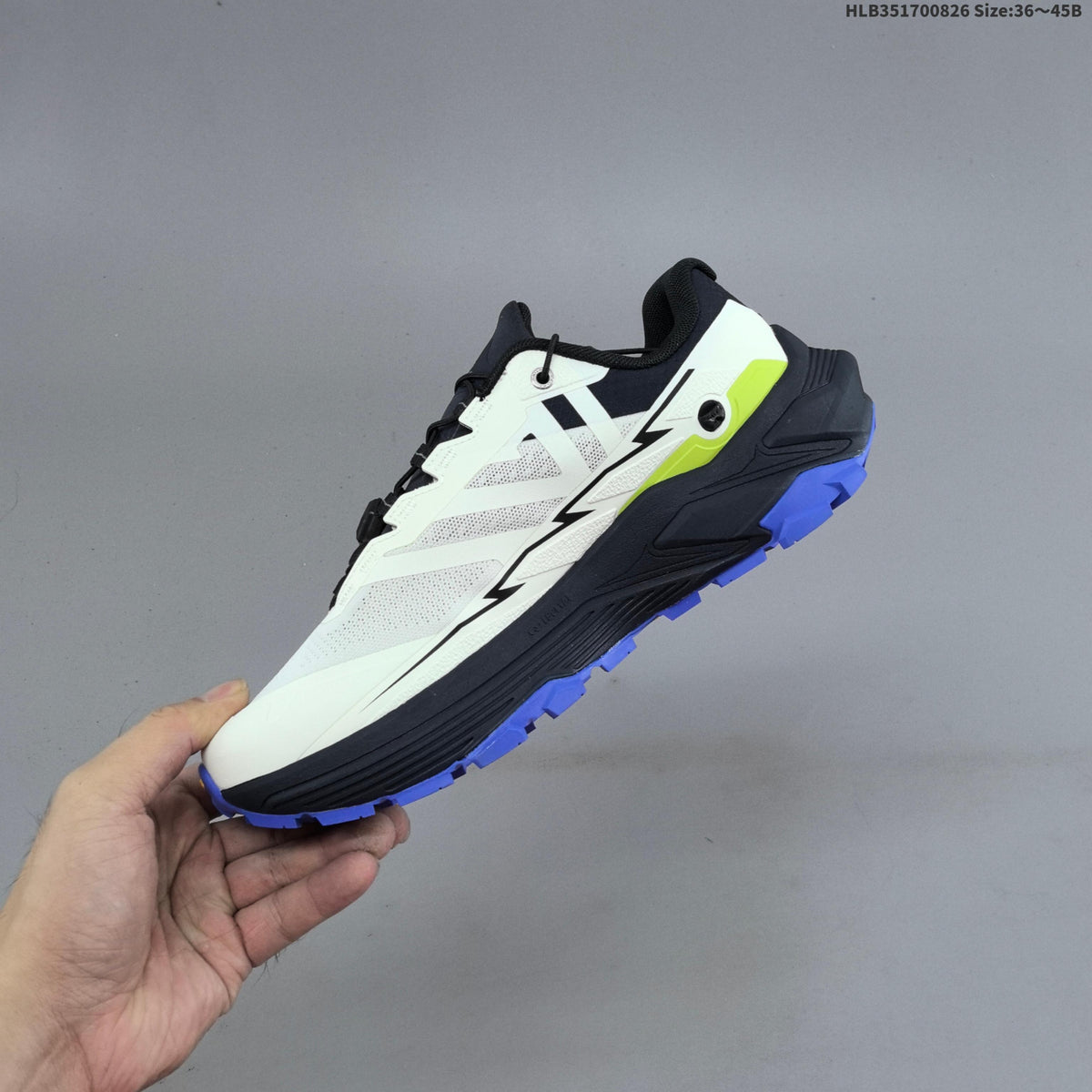 Kailas Fuga EX3 BOA Trail Running Shoes, in White and Navy - product image from the listing.