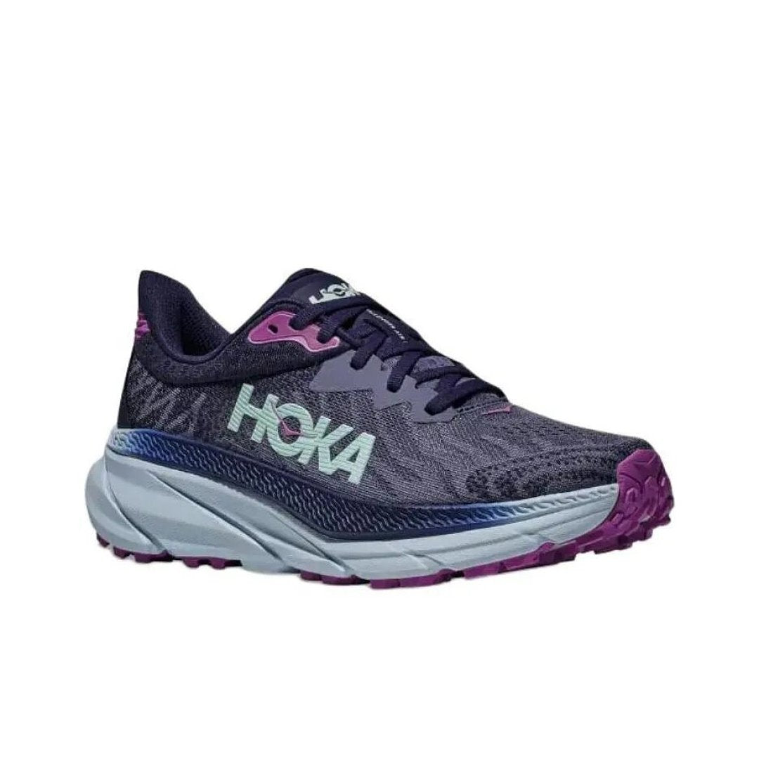 HOKA Challenger 7 Trail Running Shoes in Purple - product image from the listing.