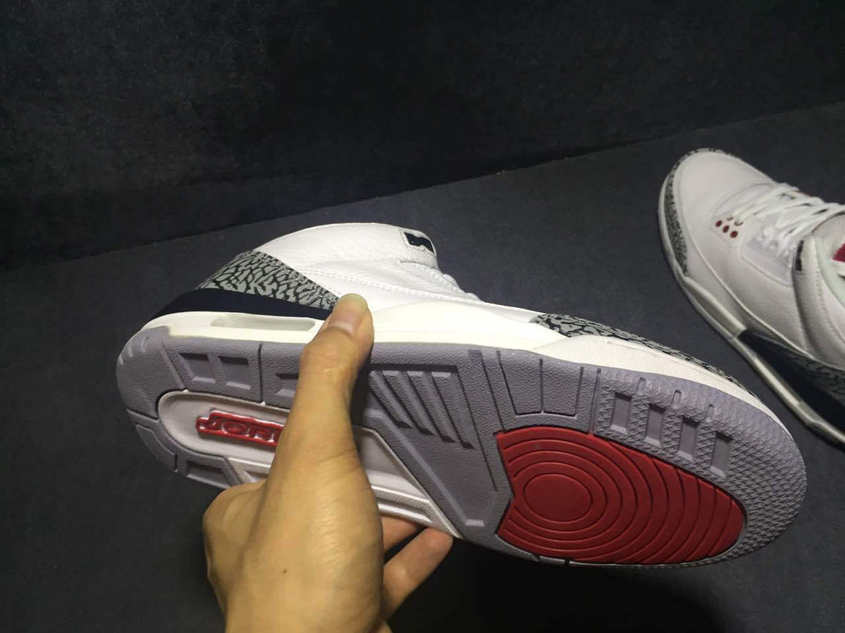 Air Jordan 3 White Cement High-Top Sneakers - product image from the listing.