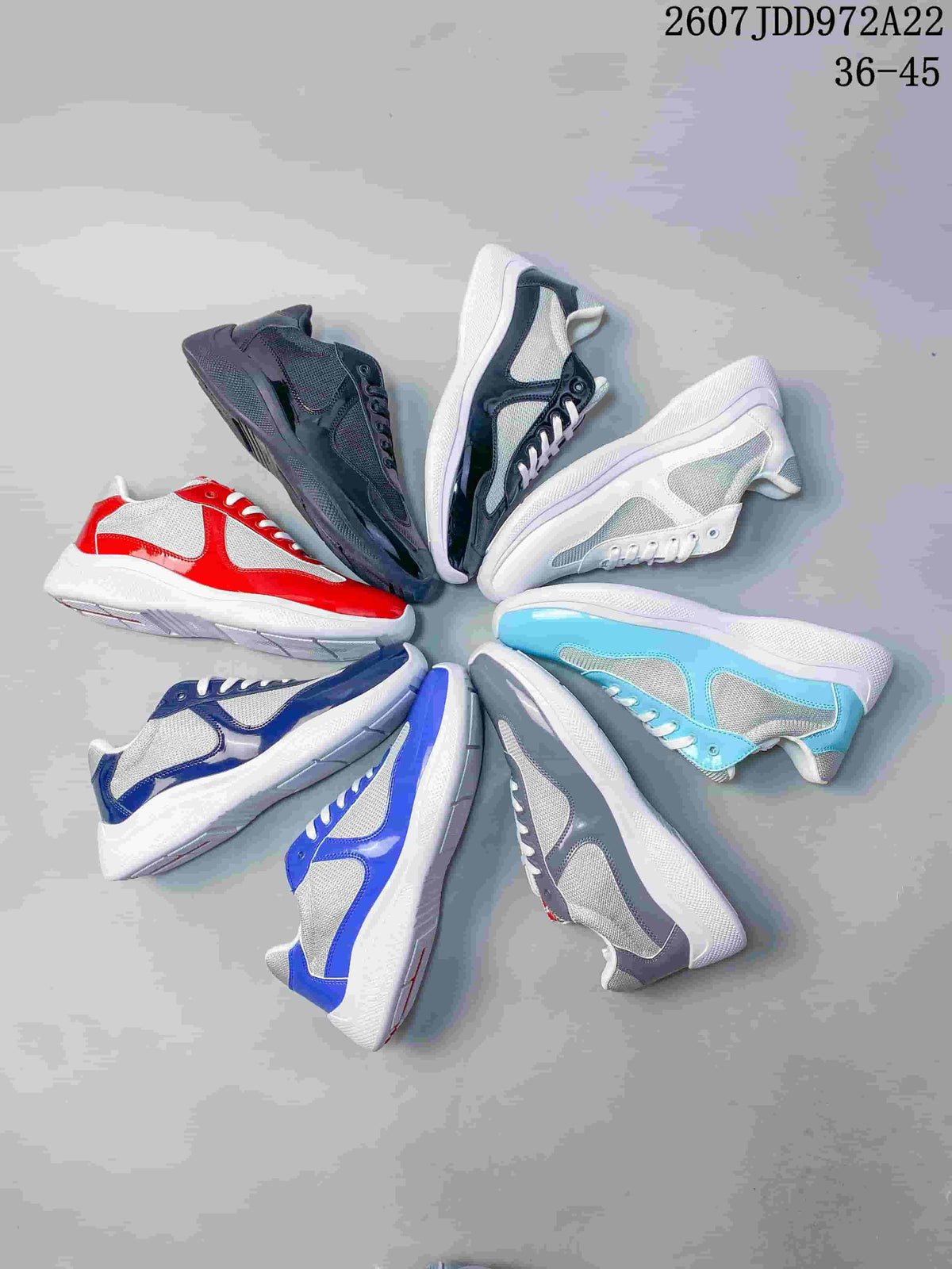 Prada America's Cup Low-Cut Sneakers 2607JDD972A22 - product image from the listing.