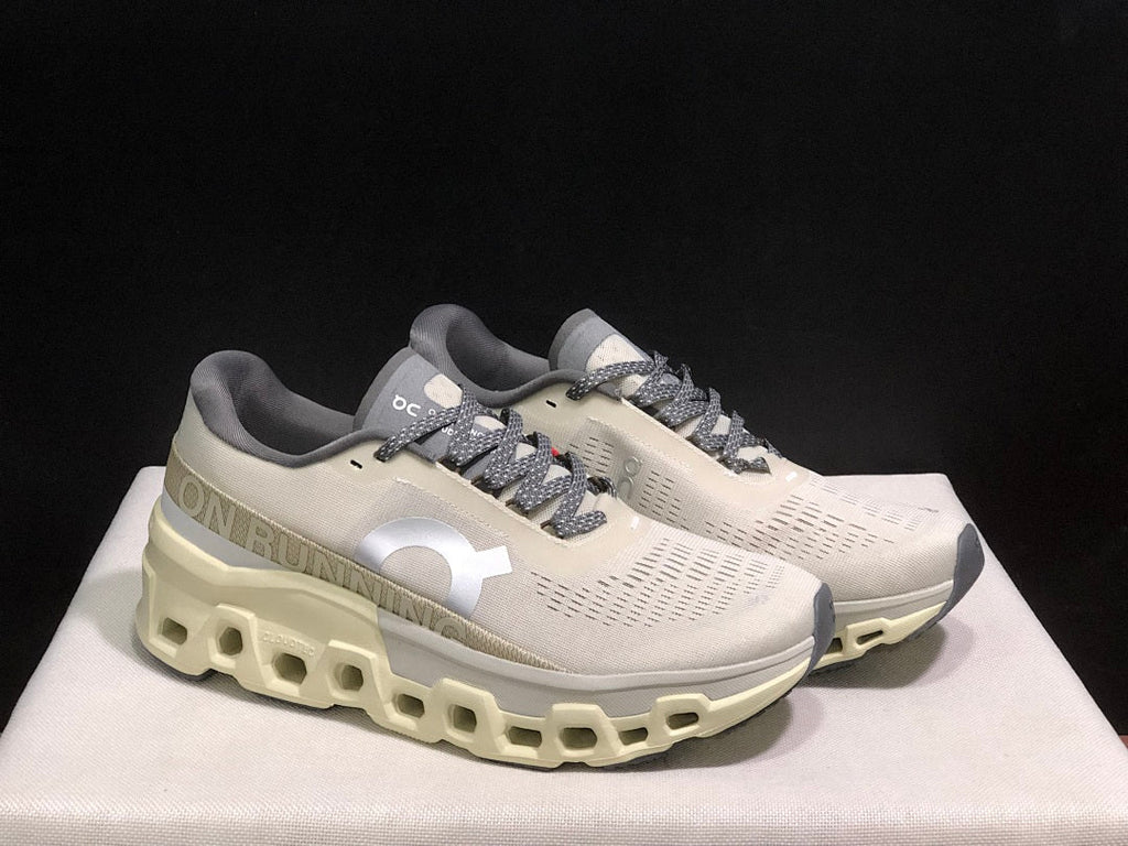 On Cloudmonster 2 Running Shoes in Cream White - product image from the listing.