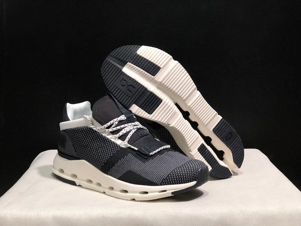 Black and White On Cloudnova 1 Sneakers - product image from the listing.