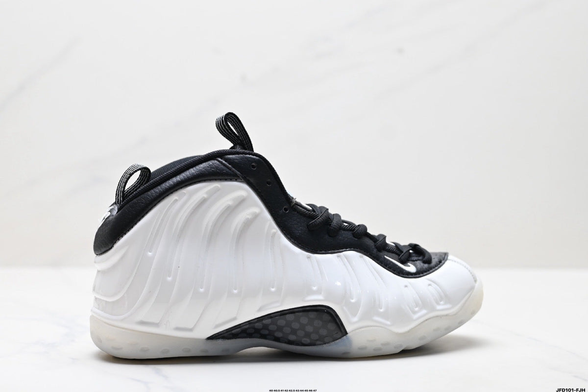 Nike Air Foamposite One Penny Sneakers in White and Black - product image from the listing.