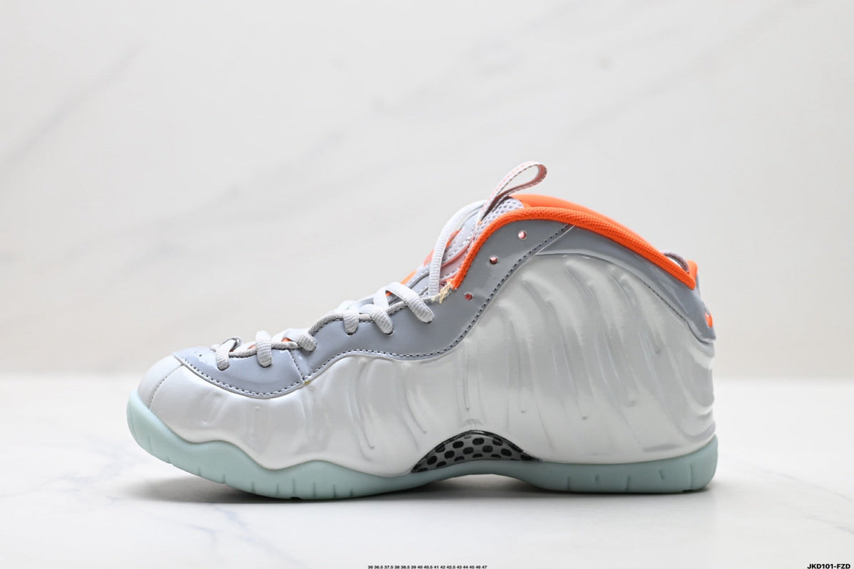 Nike Air Foamposite One Penny Hardaway Sneakers in Gray Orange - product image from the listing.