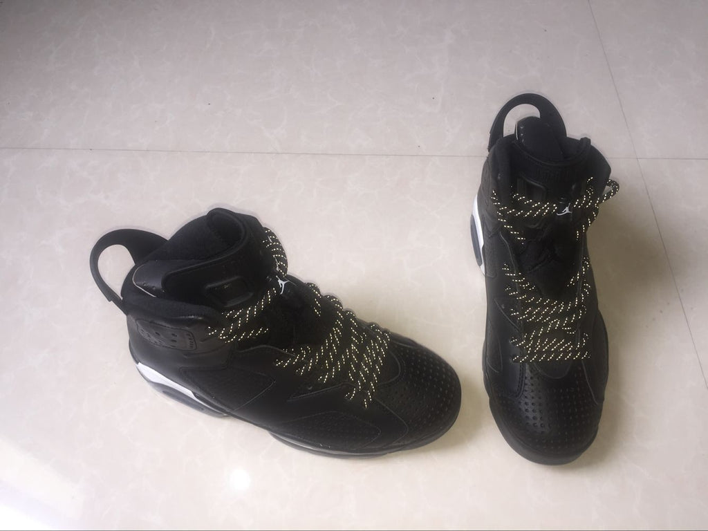 Jordan 6 Retro Black Cat High-Top Sneakers in Black and White - product image from the listing.