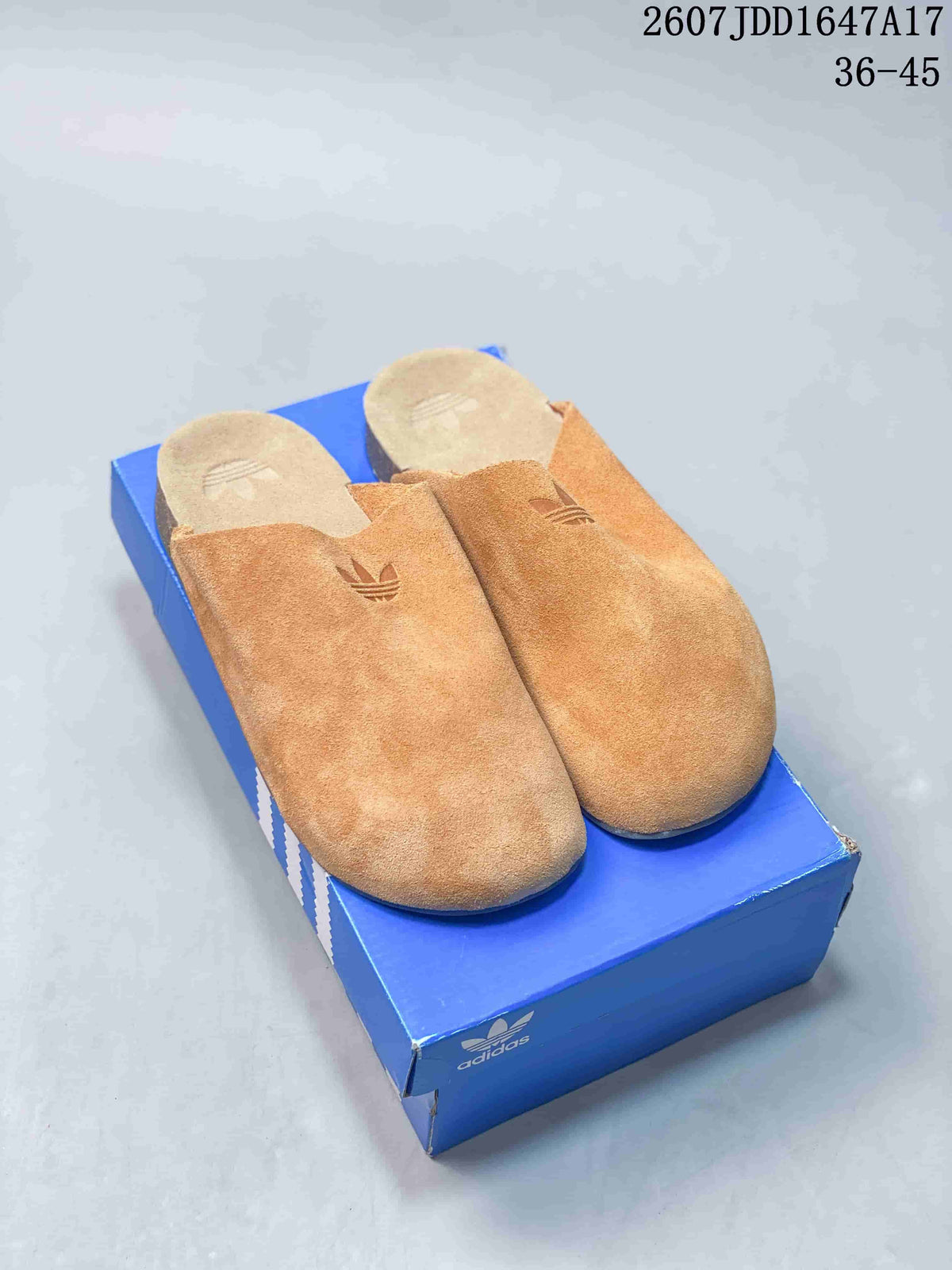 adidas Originals Adimule Slip-On Mule in Tan JQ4367 - product image from the listing.