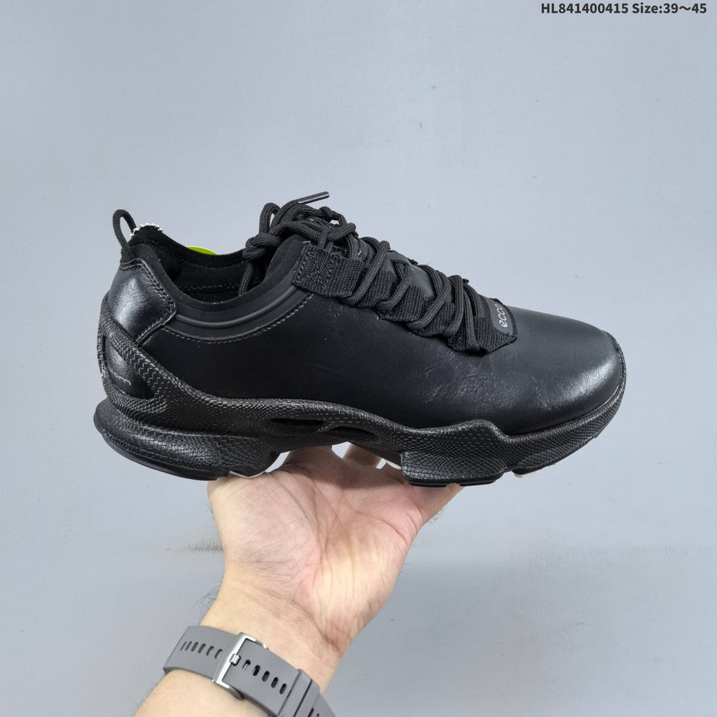 Men's ECCO Black Casual Sneakers with Lace-Up Design - product image from the listing.