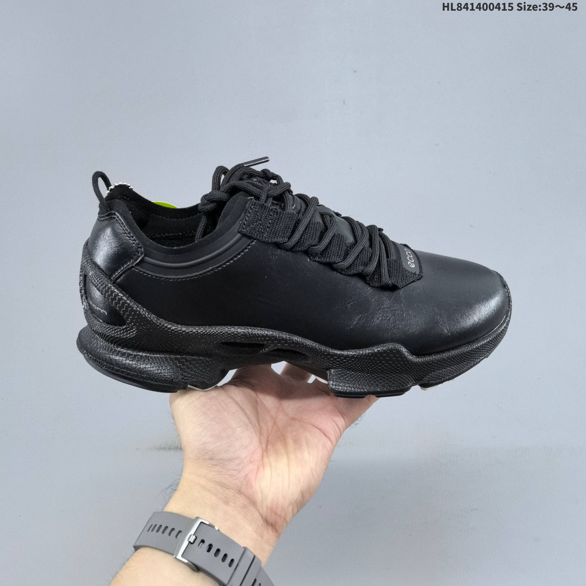 Men's ECCO Black Casual Sneakers with Lace-Up Design - product image from the listing.