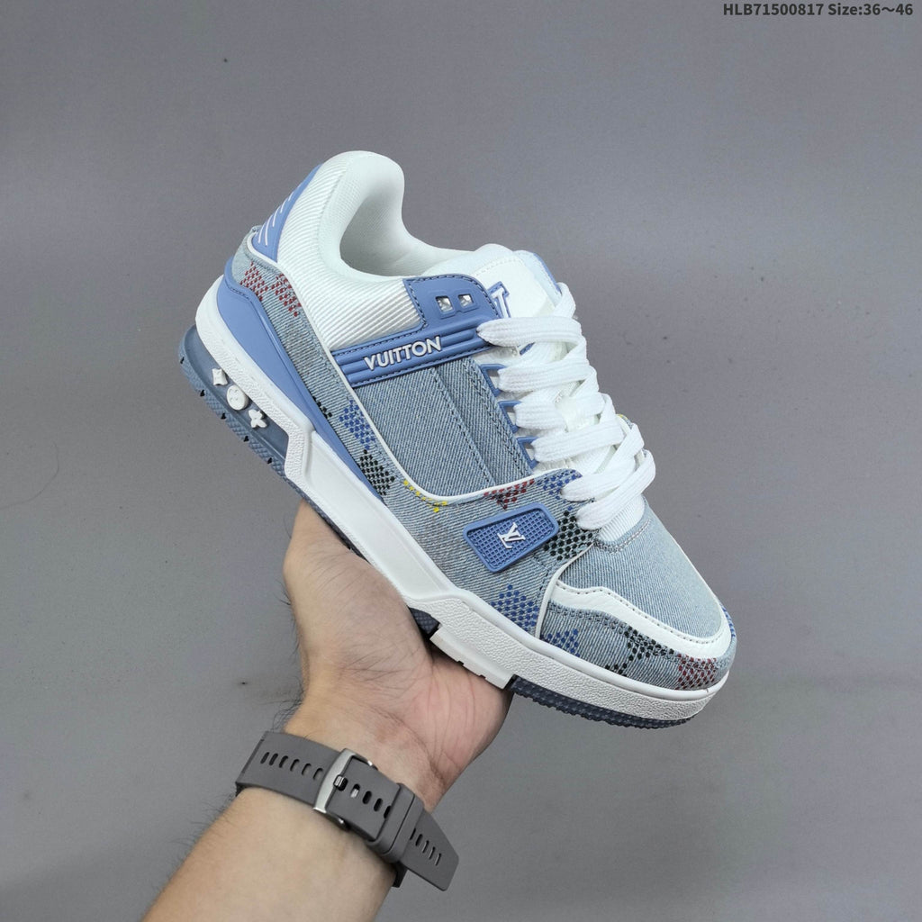 Louis Vuitton Archlight Trainers in Blue Denim Print - product image from the listing.