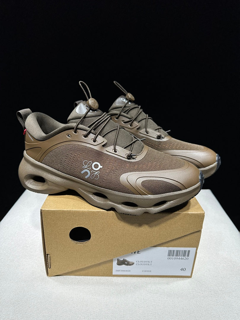 On x LOEWE Cloudventure 3.0 Sneakers, in Light Brown - product image from the listing.