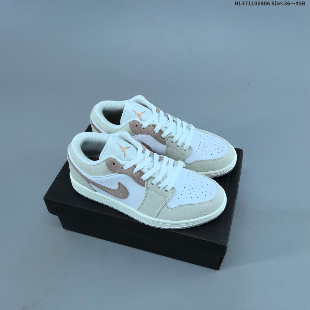 Sneakers, White and Color-Accent Styles - Nike Air Jordan 1 Low - product image from the listing.