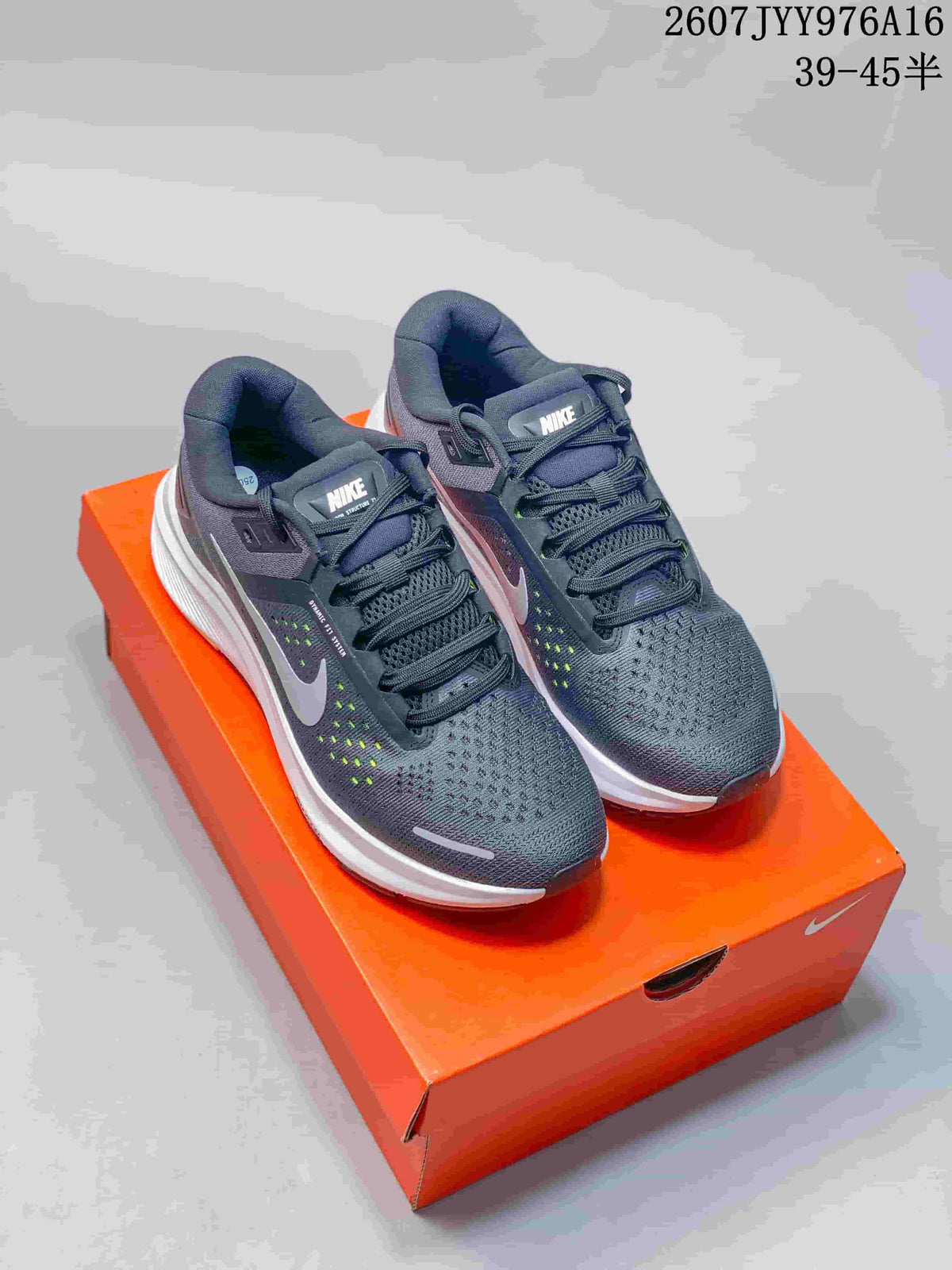 Men's Nike Zoom Structure 23 Running Shoes Dark Gray White JYY976A16 - product image from the listing.