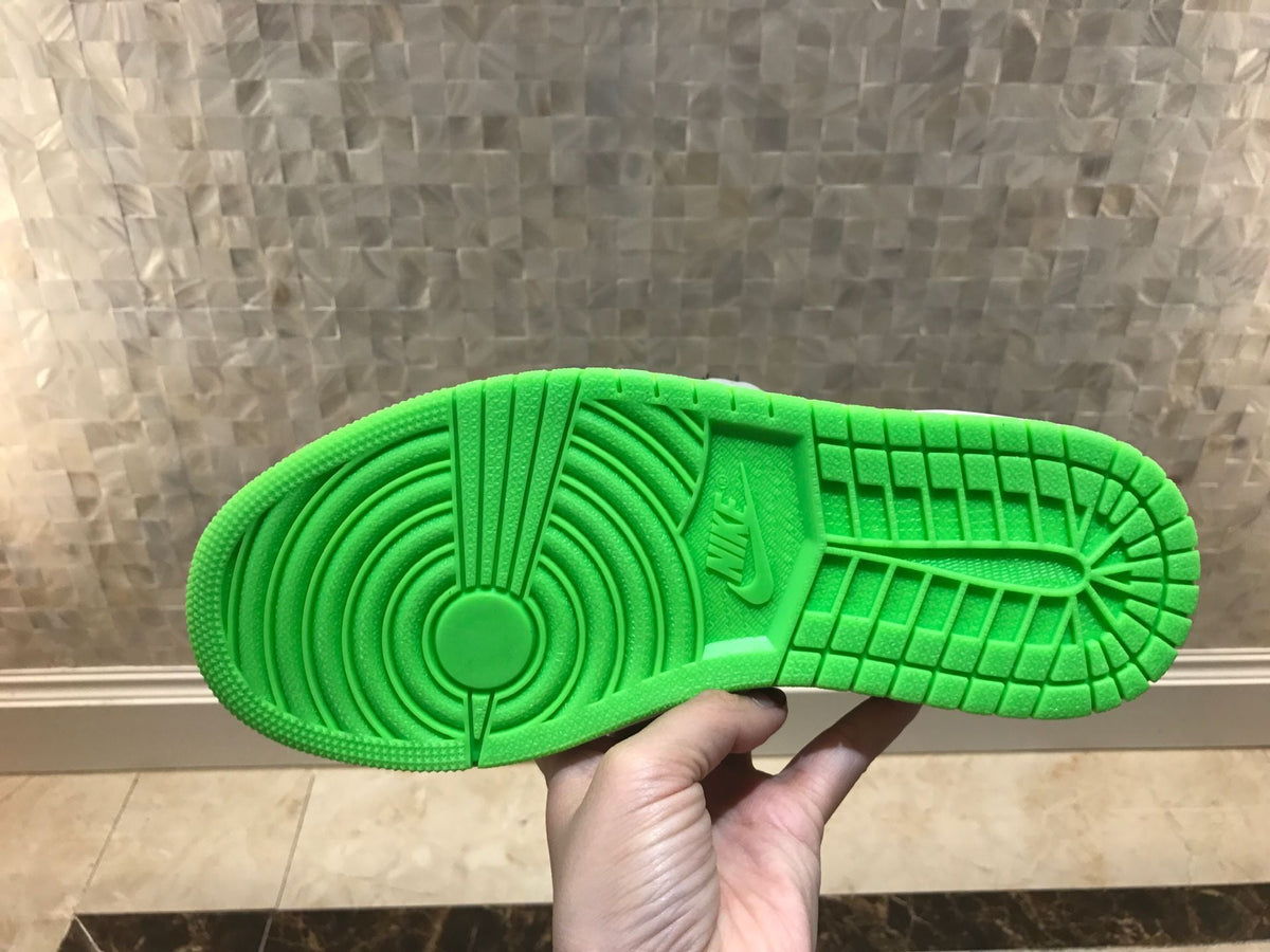 Jordan 1 Retro High OG High-Top Sneakers in Grey Green - product image from the listing.