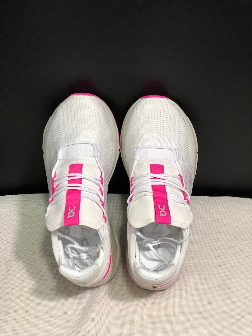 On Cloudnova Sneakers in White Pink - product image from the listing.