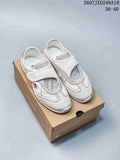 Descente Edge Court Retro Low-Top Sneakers in White Silver SP323LSN82 - product image from the listing.