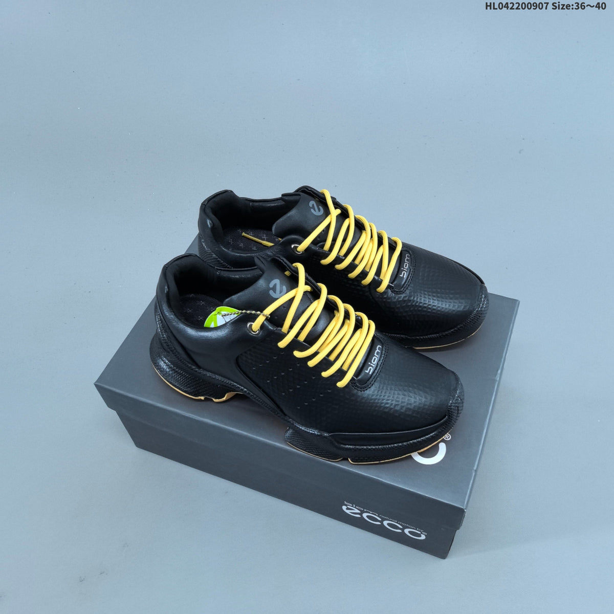 ECCO Biom Low-Cut Outdoor Shoes Black with Contrast Laces - product image from the listing.