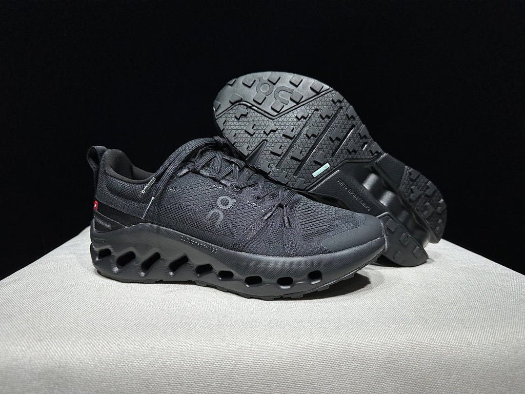 On Cloudsurfer Trail Trail Running Shoes in Black - product image from the listing.