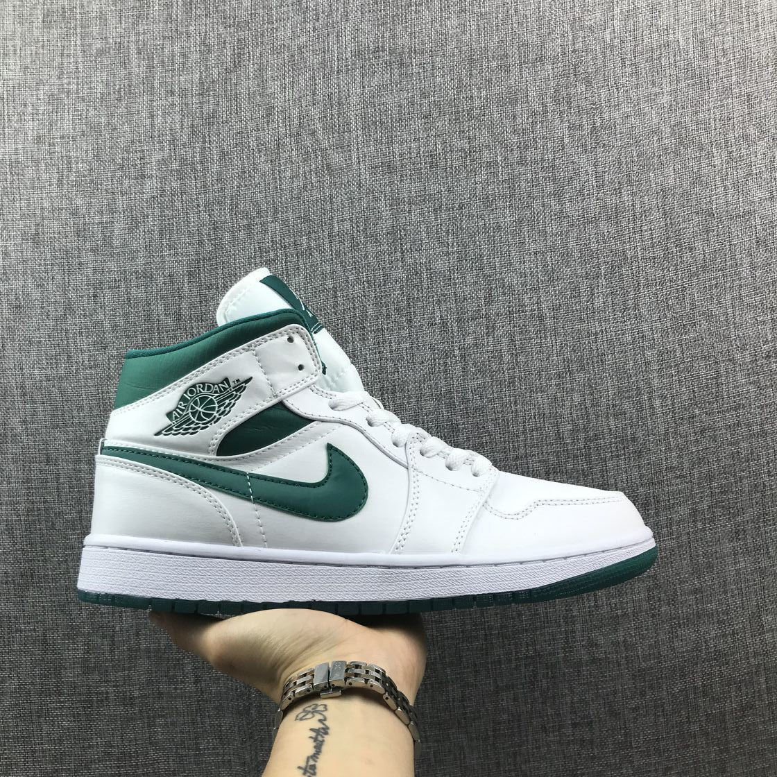 Air Jordan 1 Mid SE GC Mystic Sneakers in Green CD6759-103 - product image from the listing.