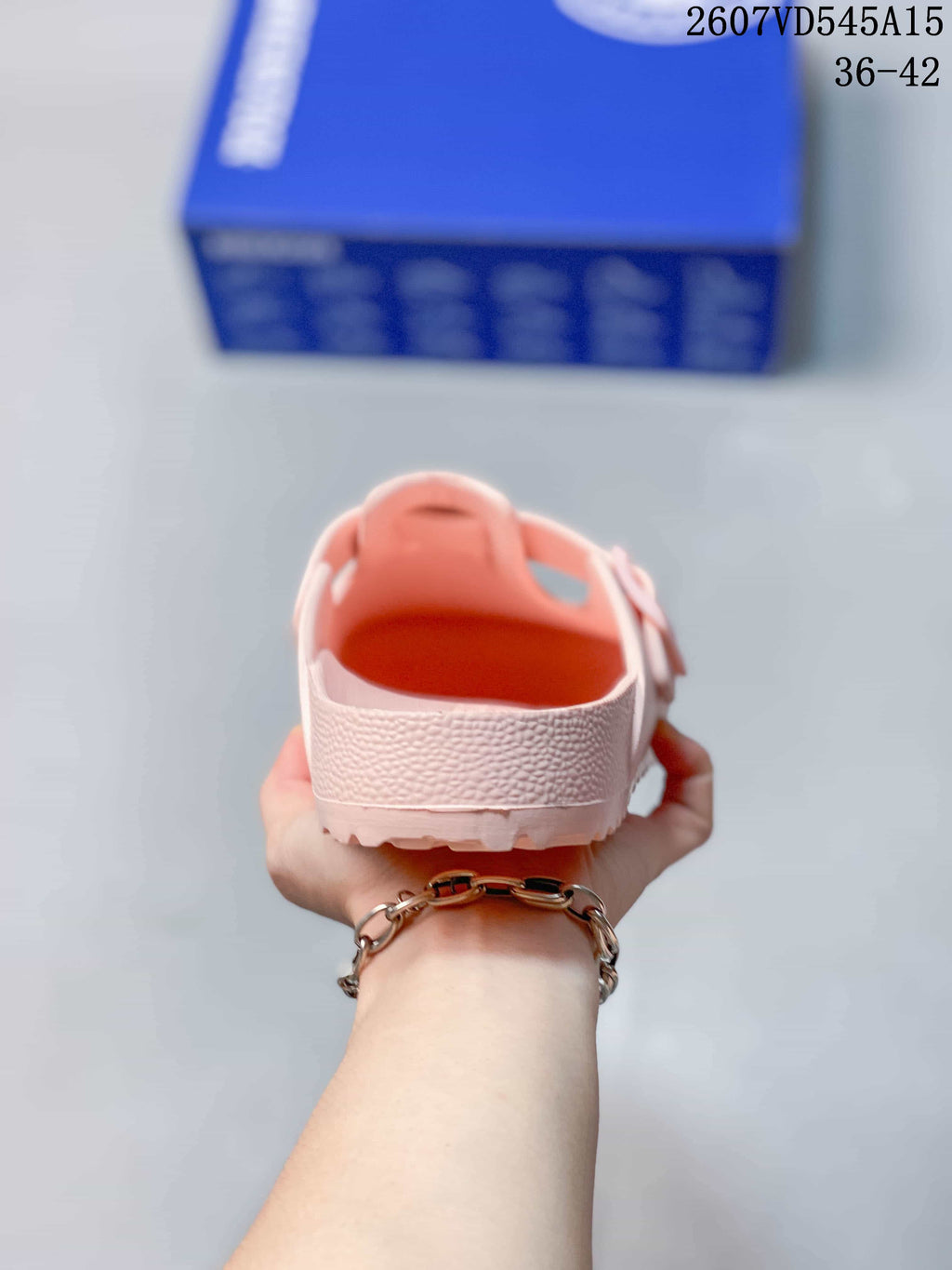 Birkenstock Madrid Big Buckle EVA Sandals in Pink 07VD545A15 - product image from the listing.
