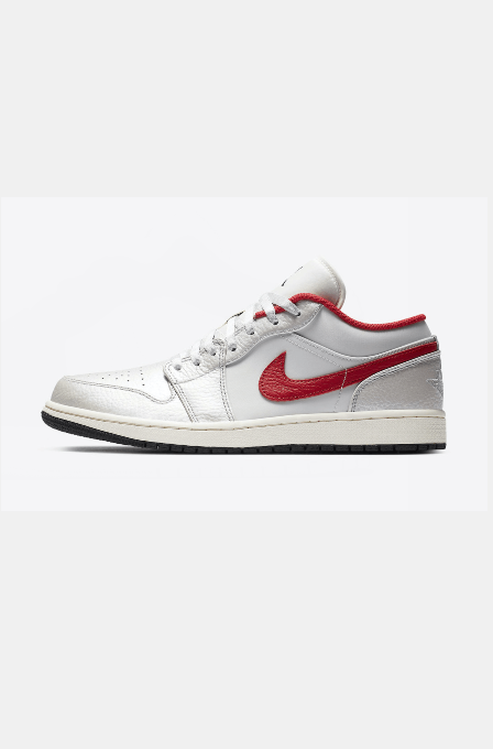 Nike Low-Top Sneakers in White Red DA4668-001 - product image from the listing.