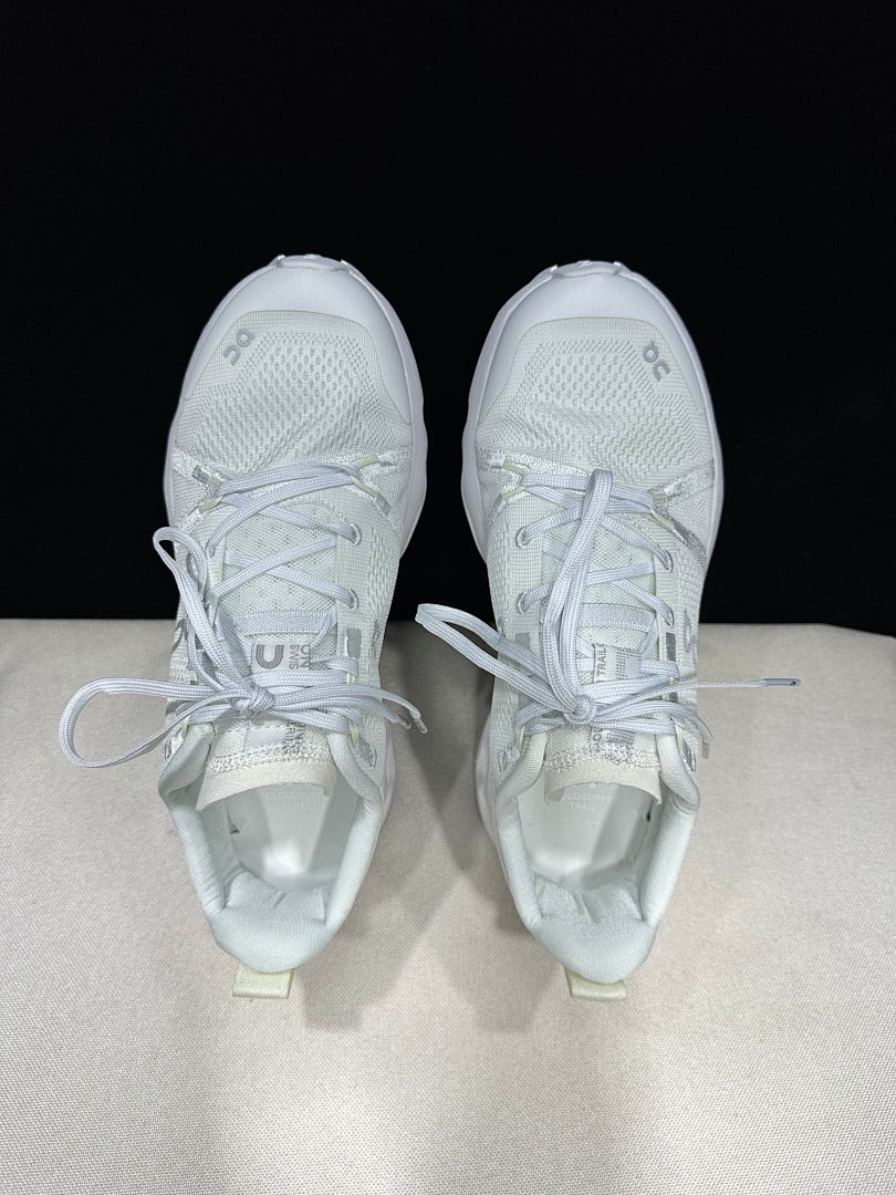 On Cloudsurfer Trail Trail Running Shoes in White - product image from the listing.