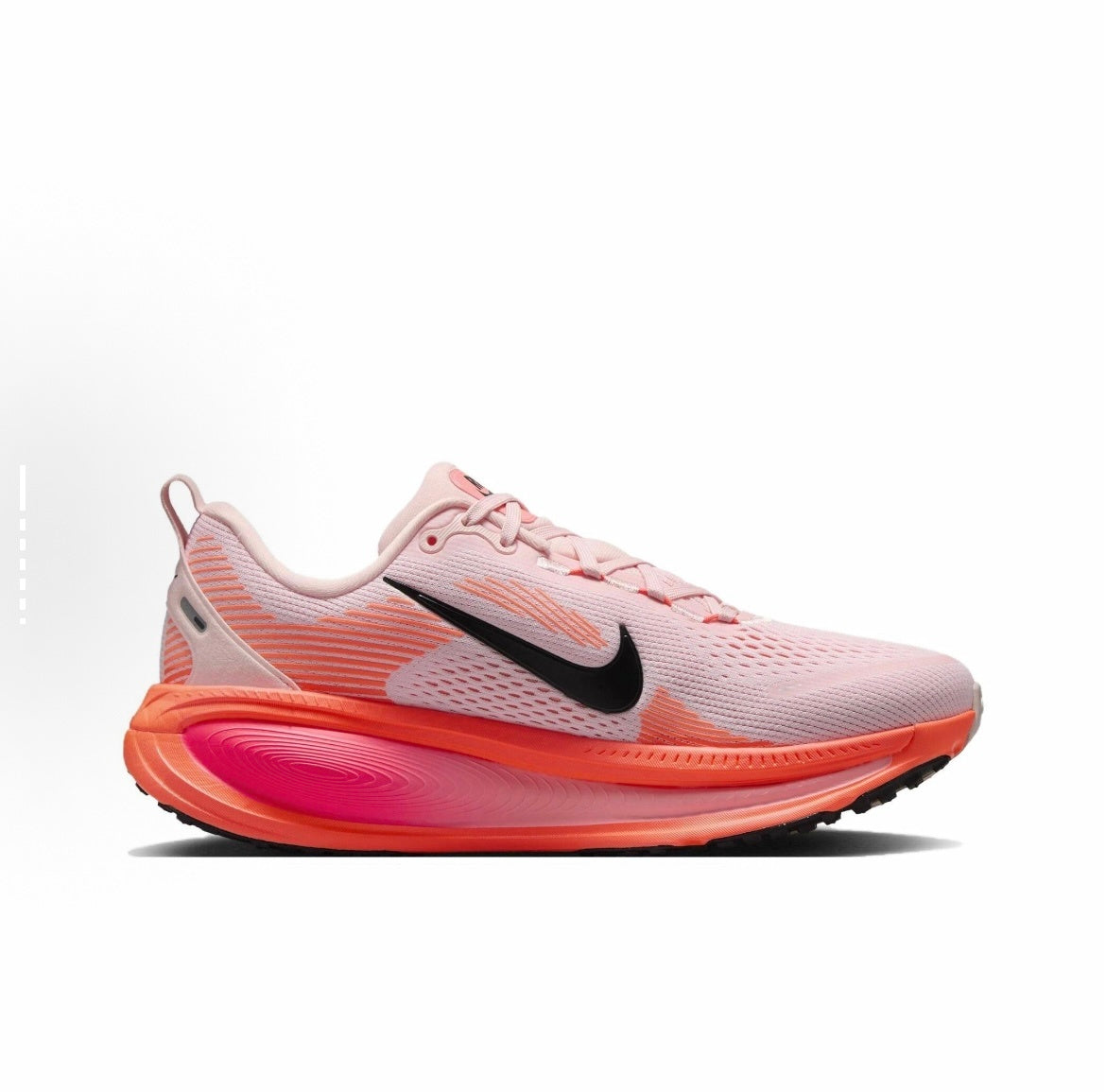 Nike Vomero 18 Running Shoes in Pink Black HM6804-600 - product image from the listing.