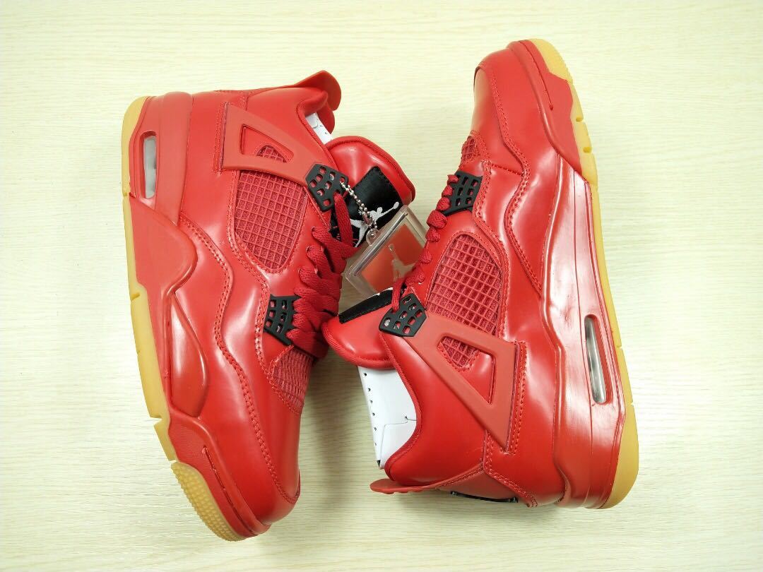 Air Jordan 4 Singles Day Sneakers in Red AV3914-600 - product image from the listing.