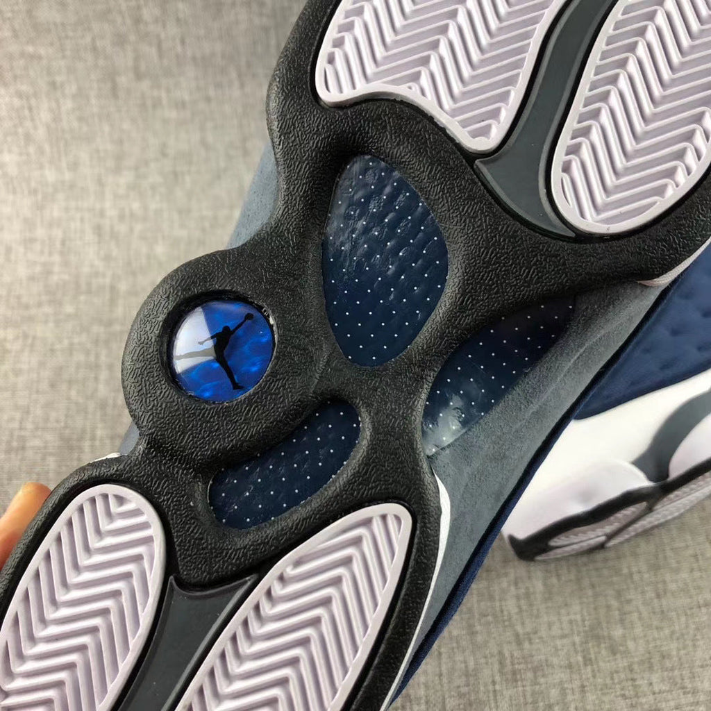 Air Jordan 13 Flint Navy Sneakers 414571-404 - product image from the listing.