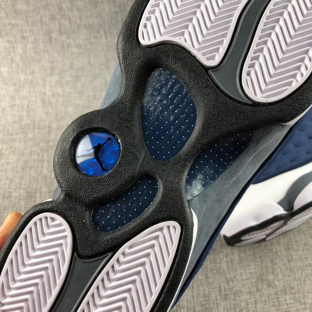 Air Jordan 13 Flint Navy Sneakers 414571-404 - product image from the listing.