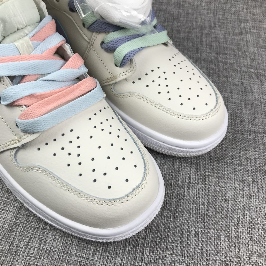 Air Jordan 1 High Pastel Multicolor Sneakers - product image from the listing.