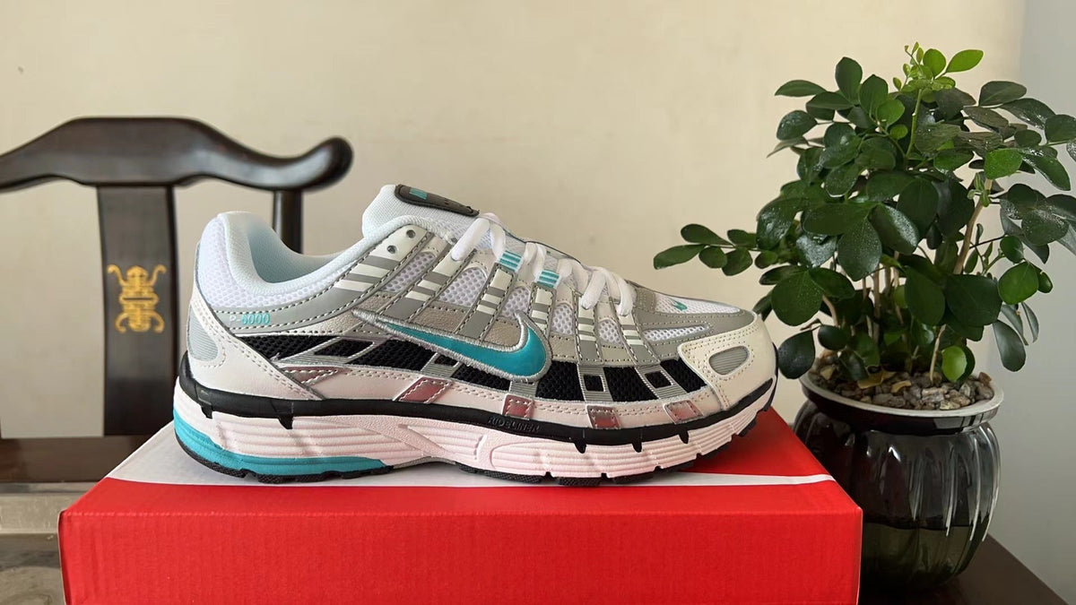 Nike P-6000 Sneakers in White Grey Teal CD6404-103 - product image from the listing.