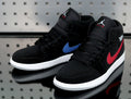 Jordan 1 Retro High Sneakers in Black Red Blue 554725-065 - product image from the listing.